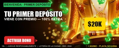 Bono increíble en tu primer depósito