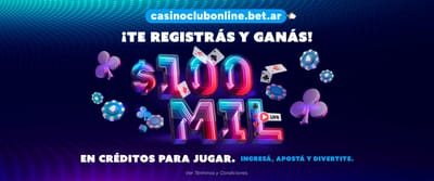 Banner de bienvenida al casino con promociones exclusivas